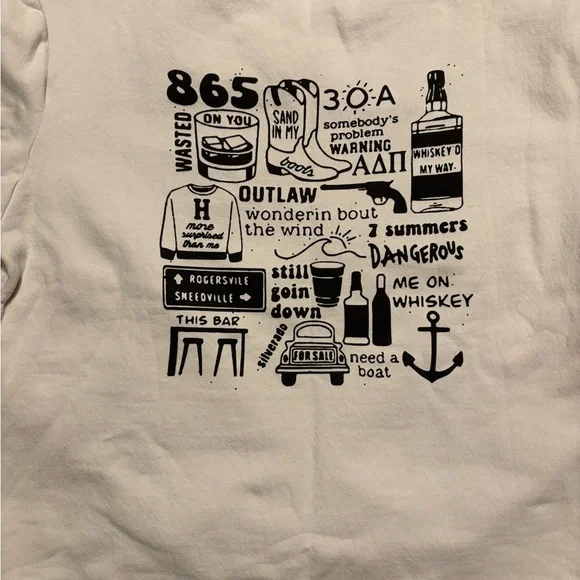 Morgan Wallen Sweatshirt with Black Graphic - New w/o Tags - Picture 2 of 2